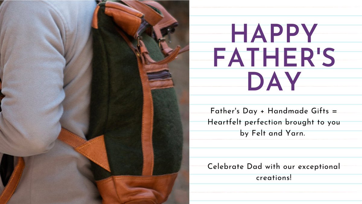 Happy Father's Day to all the incredible dads out there! ❤️✨ Celebrate this special day with handmade gifts from Felt and Yarn. Show your love and appreciation with handmade gifts.
#FathersDay #handmadegifts #DadLove #happyfathersday2023 #CraftSupplies