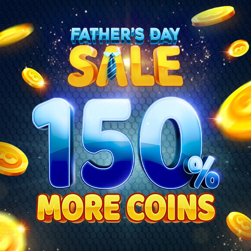 Happy #FathersDay !💙🧔 Celebrate with 150% MORE coins on ALL store packages!🤑store.clawee.com #clawee #arcade