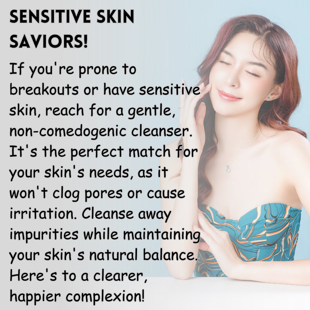 HeyKnowthis's tweet image. 🌼🌿   Sensitive skin saviors! 🌿🌼 

✨💆‍♀️ #SensitiveSkin #NonComedogenic #ClearComplexion
