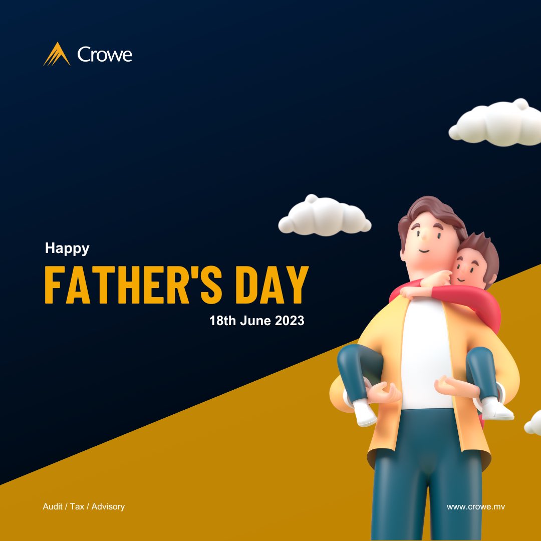 Wishing a happy Father's Day to the incredible fathers on our team and beyond. Your commitment to balancing work and family is truly admirable.
 
Happy Father's Day
 
#crowemv #smartdecisionslastingvalue #fathersday