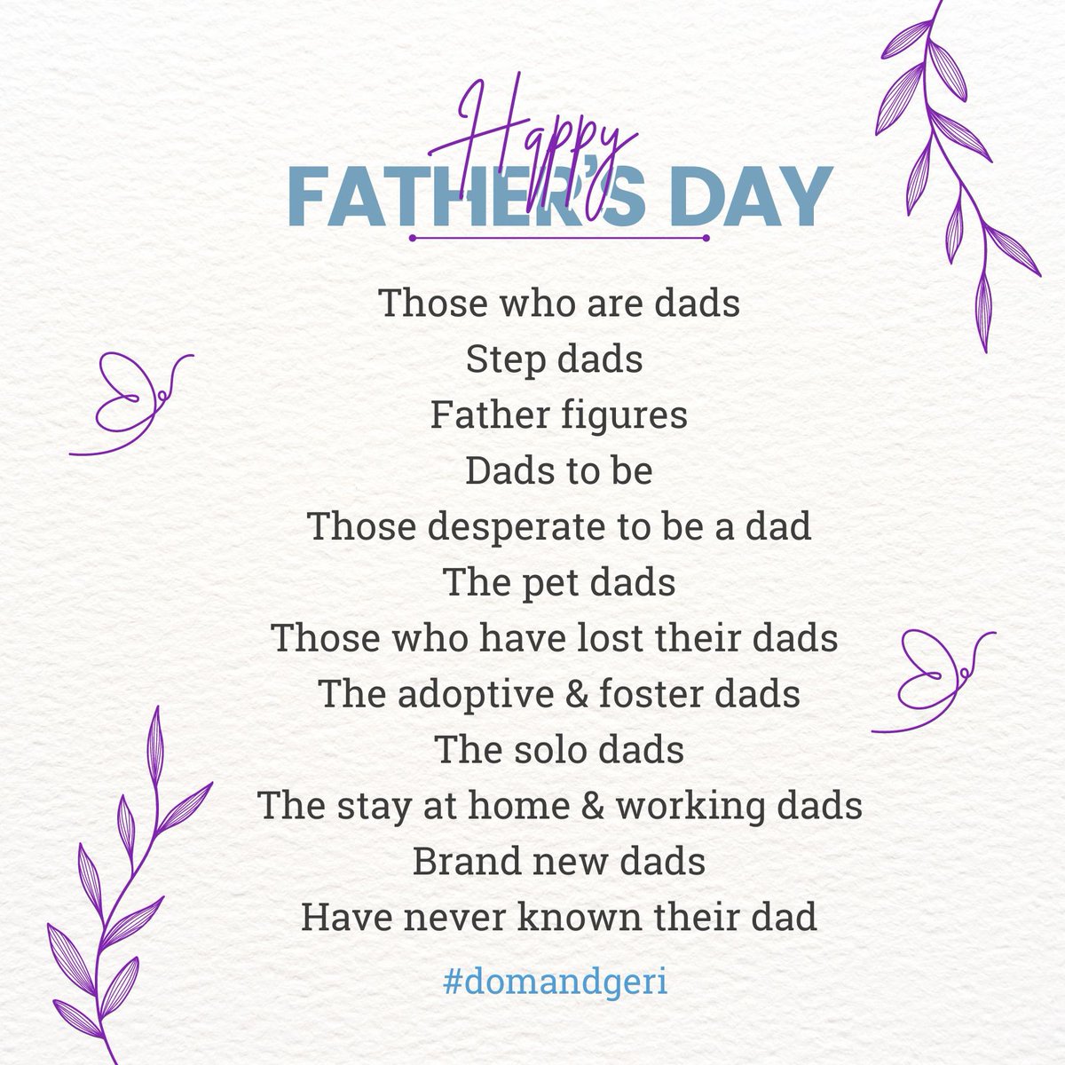 Thinking of each and every one of you 💜

Tag someone who is on your mind this Father’s Day below 🥰