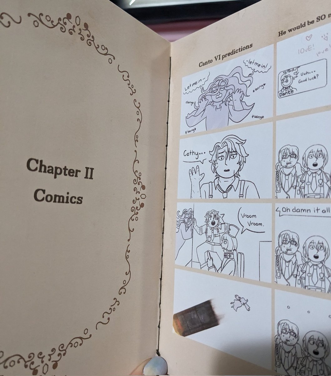 I've decided to hand sew the binding for the zine and it looks pretty good!