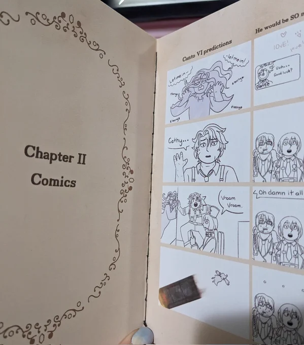 I've decided to hand sew the binding for the zine and it looks pretty good!