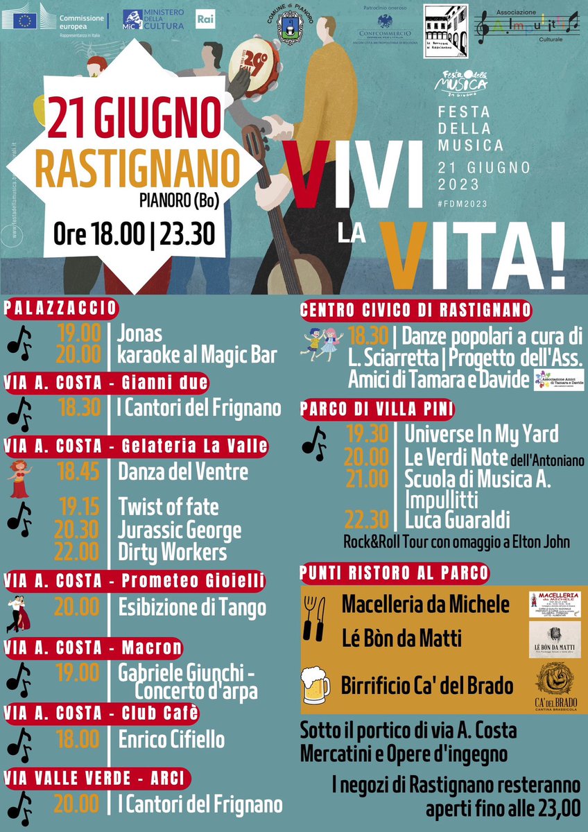 verdinote's tweet photo. LE VERDI NOTE ALLA FESTA DELLA MUSICA 2023
Vi aspettiamo Mercoledì 21 giugno a Rastignano, Pianoro (BO) 🤩 Lo spettacolo avrà inizio alle 20:00 presso il Parco di Villa Pini nella giornata internazionale della musica 🥳
#VerdiNote #FDM2023 #CoroAntoniano #Antoniano https://t.co/8TucNM82MX