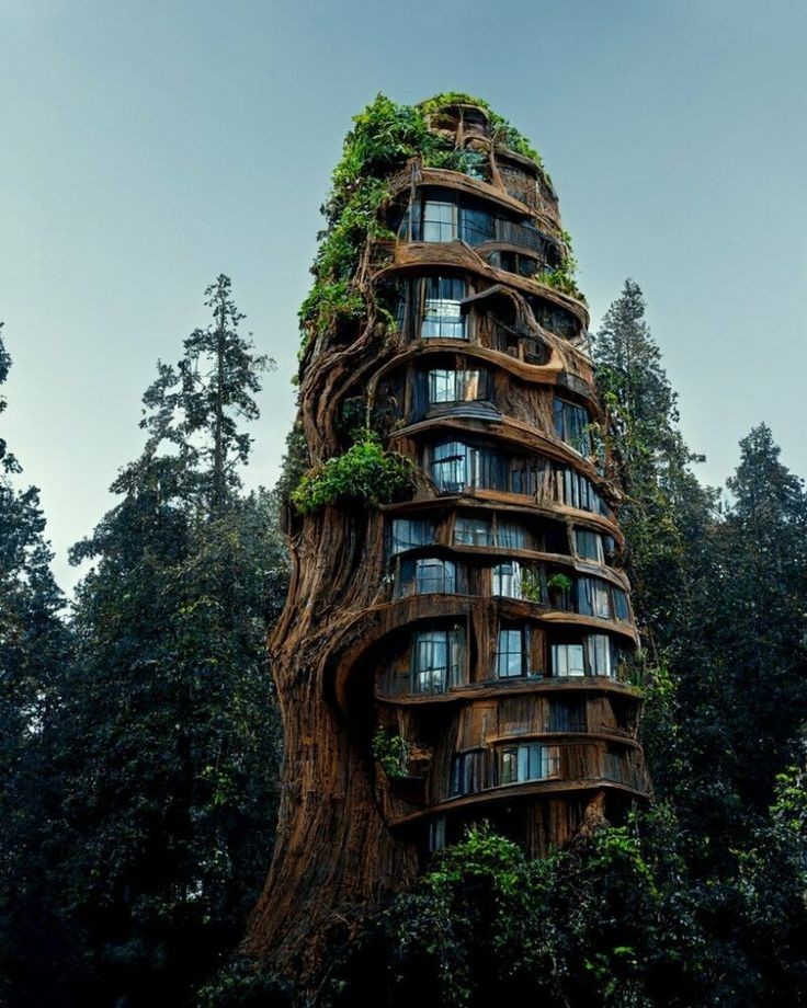 darya_milani's tweet photo. Utilizing the potential of artificial intelligence (AI) tool Midjourney, architect and computational designer Manas Bhatia imagines a surreal future with his new project, Symbiotic Architecture https://t.co/pHzRLfJI1x