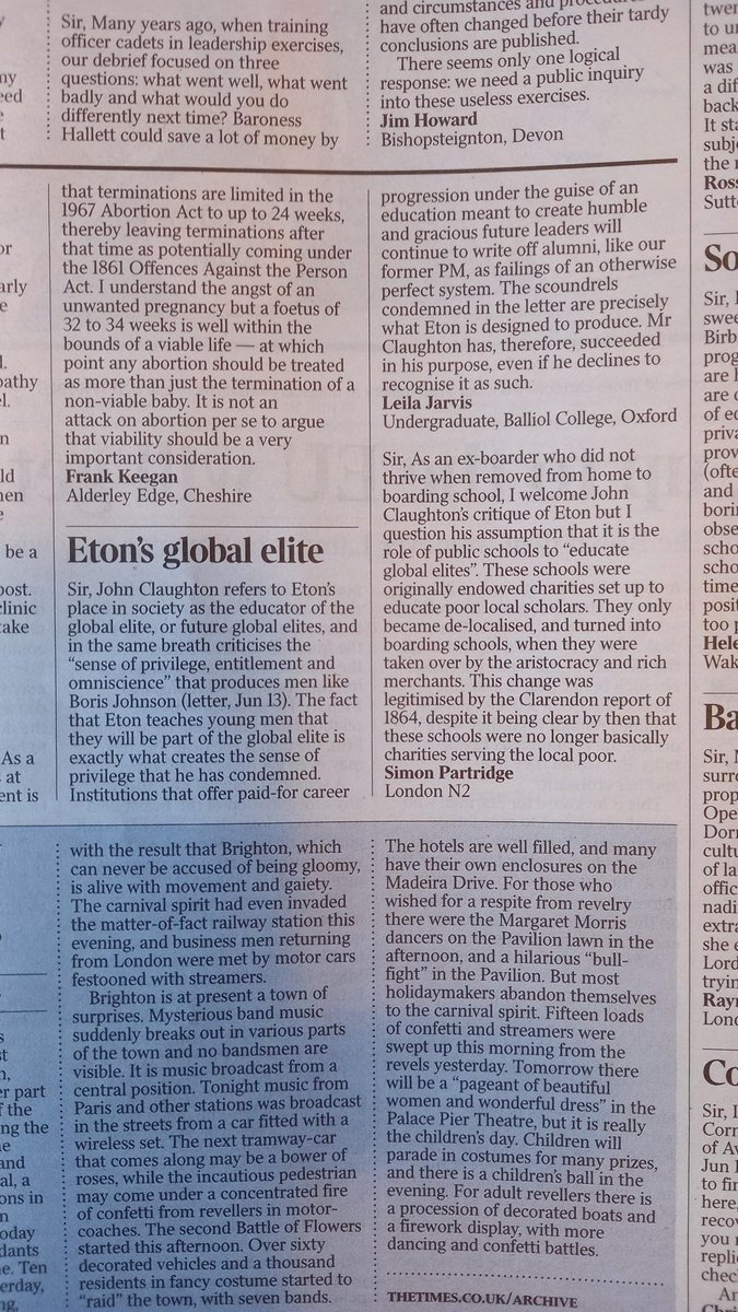 Simon Partridge (@simonpartridge) on Twitter photo Eton has produced 20 PMs. It's based on a lie legitimised by Clarendon Report 1864 (Times' letters of 15.6.23) This privatised their endowments (sounds familiar?), Eton's now worth £560m+ <a href="/Melissa_Benn/">Melissa Benn</a> <a href="/robertverkaik1/">Robert Verkaik</a> <a href="/nickduffell/">Nick Duffell</a> <a href="/PiersCross1/">Piers Cross</a> <a href="/PEPForum/">Private Education Policy Forum</a> <a href="/suzannezeedyk/">Suzanne Zeedyk</a> <a href="/axrenton/">Alex Renton</a> Eton has produced 20 PMs. It's based on a lie legitimised by Clarendon Report 1864 (Times' letters of 15.6.23) This privatised their endowments (sounds familiar?), Eton's now worth £560m+ <a href="/Melissa_Benn/">Melissa Benn</a> <a href="/robertverkaik1/">Robert Verkaik</a> <a href="/nickduffell/">Nick Duffell</a> <a href="/PiersCross1/">Piers Cross</a> <a href="/PEPForum/">Private Education Policy Forum</a> <a href="/suzannezeedyk/">Suzanne Zeedyk</a> <a href="/axrenton/">Alex Renton</a>