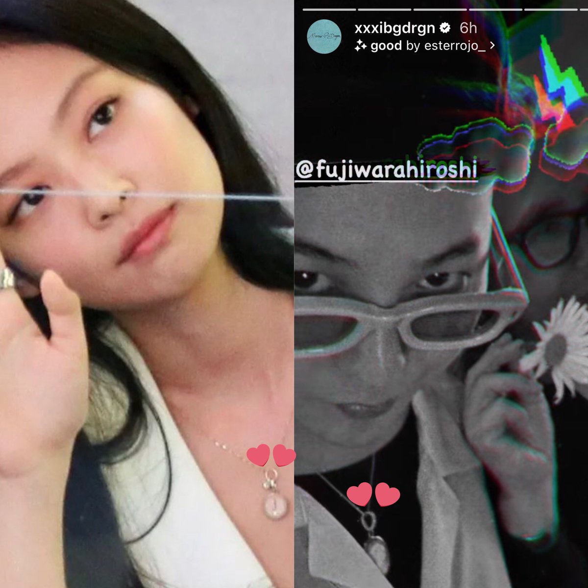 gdragon started wearing the foundrae couple necklace again🤭jennie and gdragon both have the same necklace. “Couple necklace”😛 #jendragonisreal #taennieisfake #jendragonreal #taenniefake #blackpink  #jenniekim #jiyong #theidol #jennierubyjane #kwonjiyong #foundraecouplejendragon