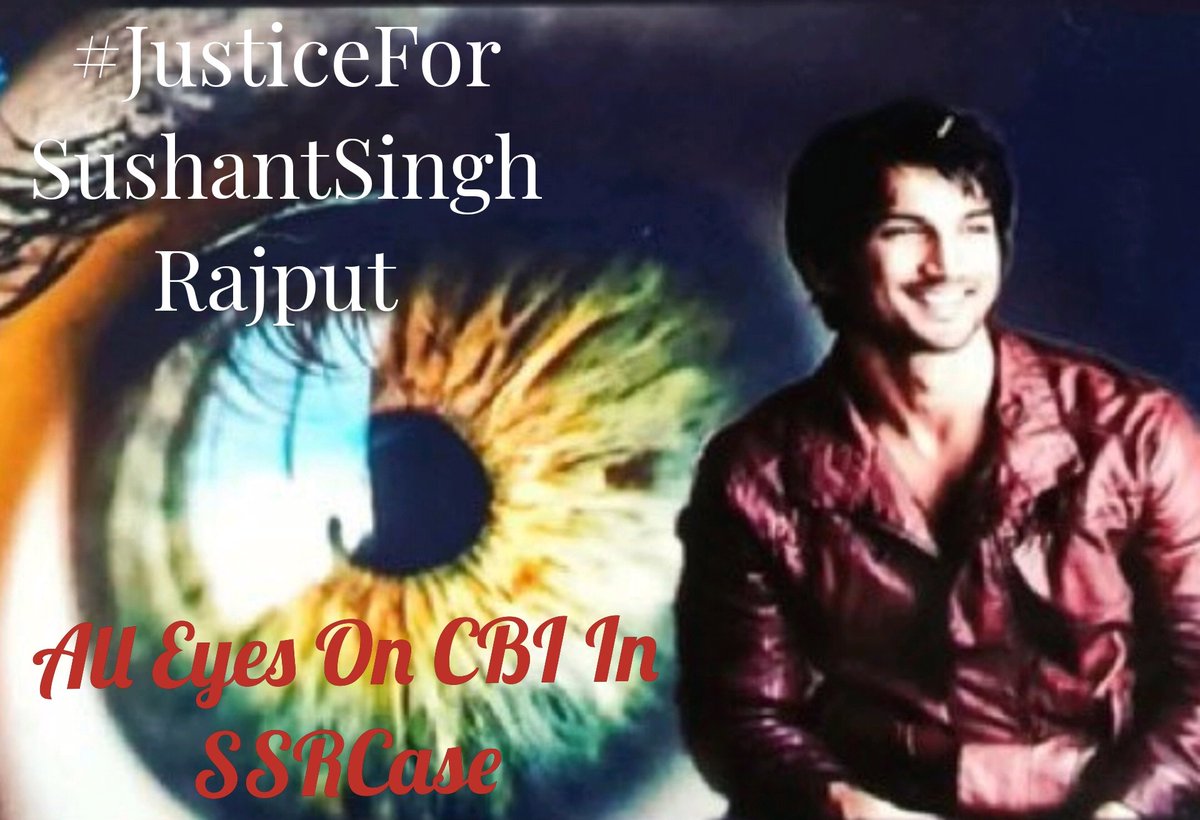 With a new leadership CBI should present some results,isn't it !?
How difficult could it be when all evidences are out?
#JusticeForSushant️SinghRajput 
#BoycottbollywoodCompletely 
@PMOIndia @HMOIndia 
@DoPTGoI @CBIHeadquarters 

All Eyes On CBI In SSRCase

(Photo @masu17696144)