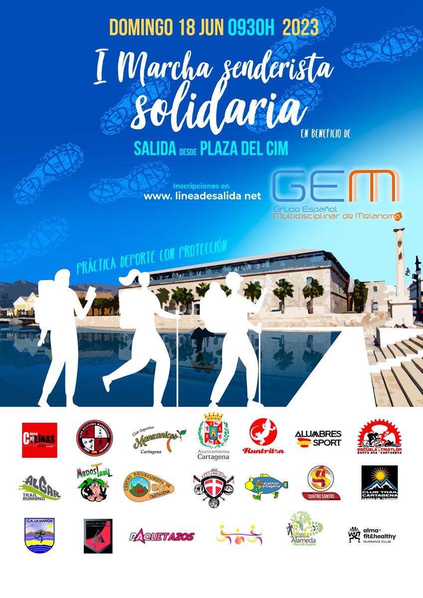 En la maravillosa y milenaria ciudad Cartagena saben cómo disfrutar de la práctica deportiva al aire libre y a la vez apoyar al GEM en su compromiso de investigación para prevenir y curar al cáncer de piel.