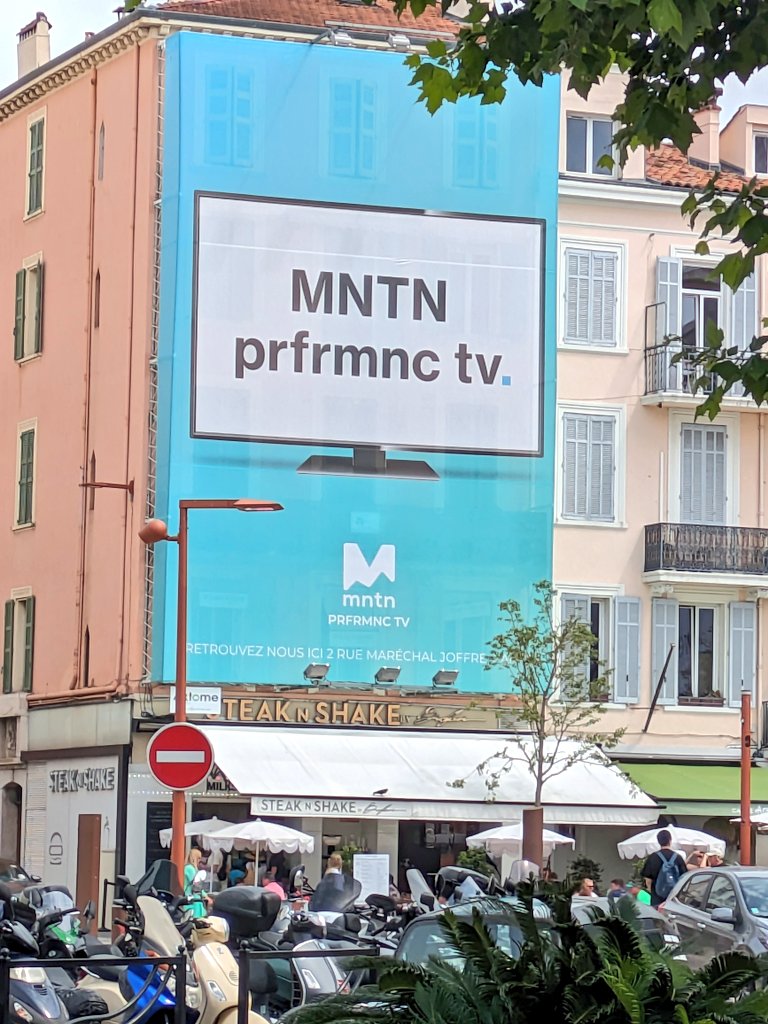 It's Sunday in Cannes &amp; I've done the usual quick stroll to see who's where this year. Here's what caught my eye #CannesLions2022

Right off the bat &amp; across the Palais, <a href="/weareMNTN/">MNTN</a> has a vowel problem.