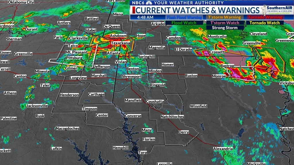 NBC 6 Weather on Twitter "WEATHER AUTHORITY ALERT...SHV issues Severe