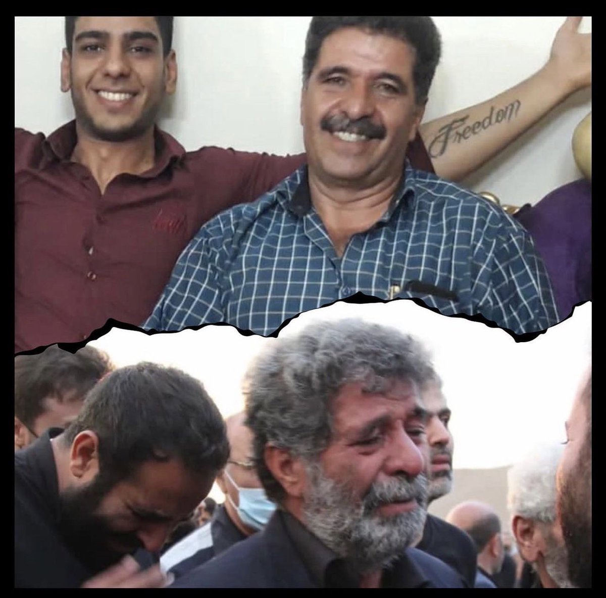 amir_min1's tweet photo. روز پ��ر ، مبارکِ پدری که بعد از رفتن پسرش یه شبه  ، صد سال پیر شد .
#محمدرضا_اسکندری https://t.co/b1iLUMbZHT