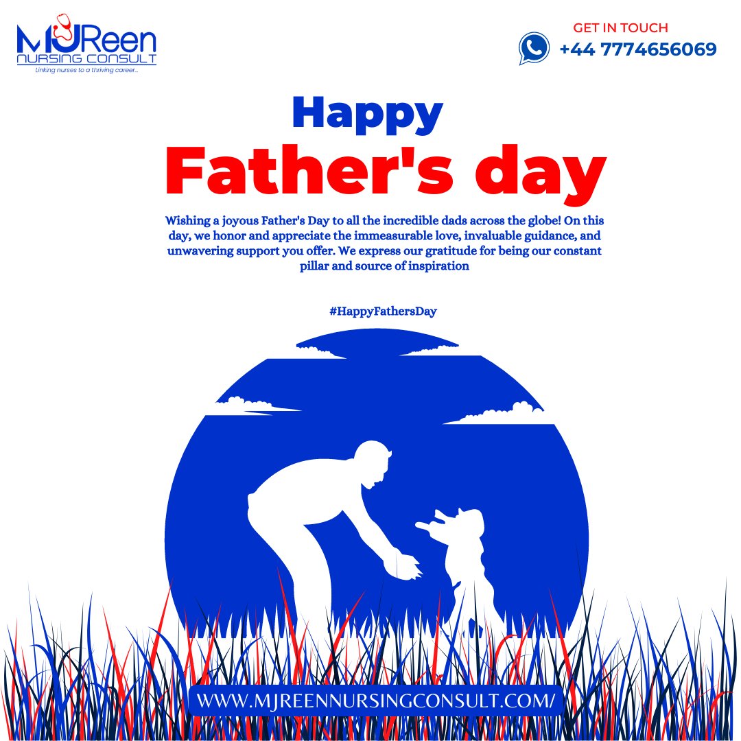 Wishing a joyous Father's Day to all the incredible dads across the globe! 

 #HappyFathersDay  #FathersDay  #MJReenNursingConsult #NursingEducation #ExceptionalSupport #OSCEPreparation #OSCETips #NursingOSCE #OSCE