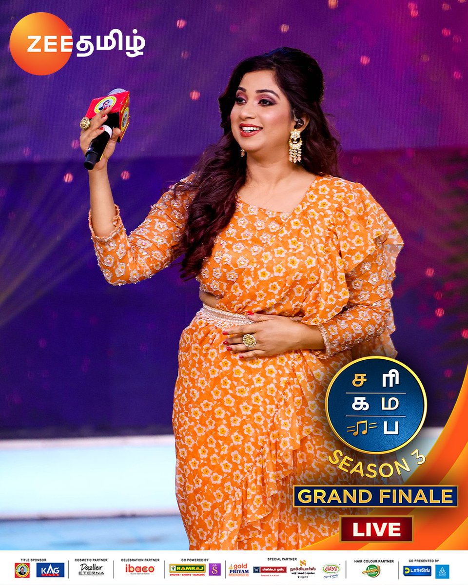 ZeeTamil's tweet photo. பூக்களே சற்று  இல்ல நல்லாவே ஓய்வெடுங்கள் cus the Melody Queen is here ❤️🫶 @shreyaghoshal

SaReGaMaPa Season 3 | Grand Finale Live | Now Showing
#Saregamapa #SaregamapaTamil #Shreyaghoshal https://t.co/HvNsPXLBUX