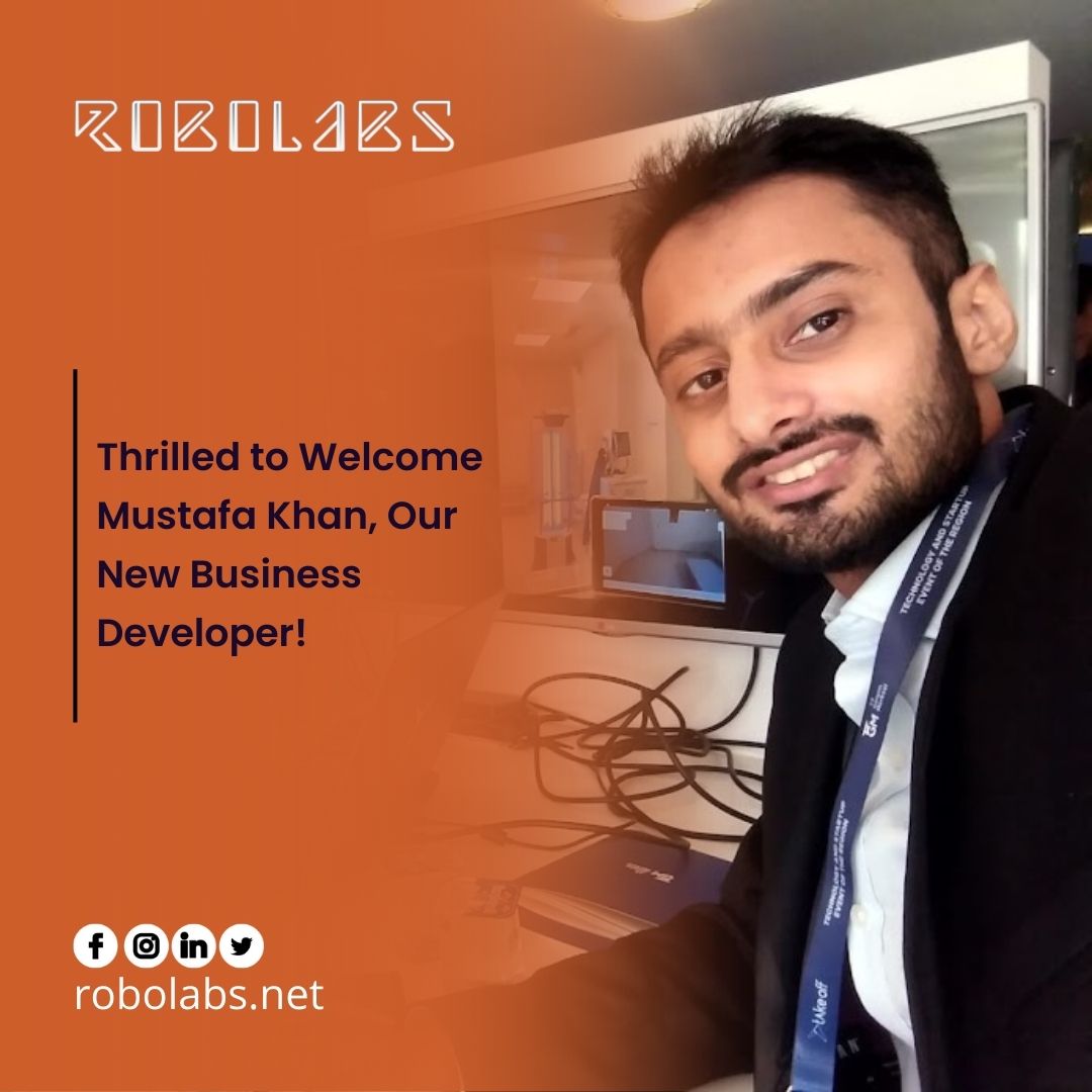 Join me in congratulating Mustafa Khan, our newest Business Developer at <a href="/Robolabs/">RoboLabs</a>!   Mustafa brings valuable diversity to our team. We're excited to see his contributions in driving growth and fostering relationships. Welcome aboard, Mustafa! #NewHire #BusinessDeveloper