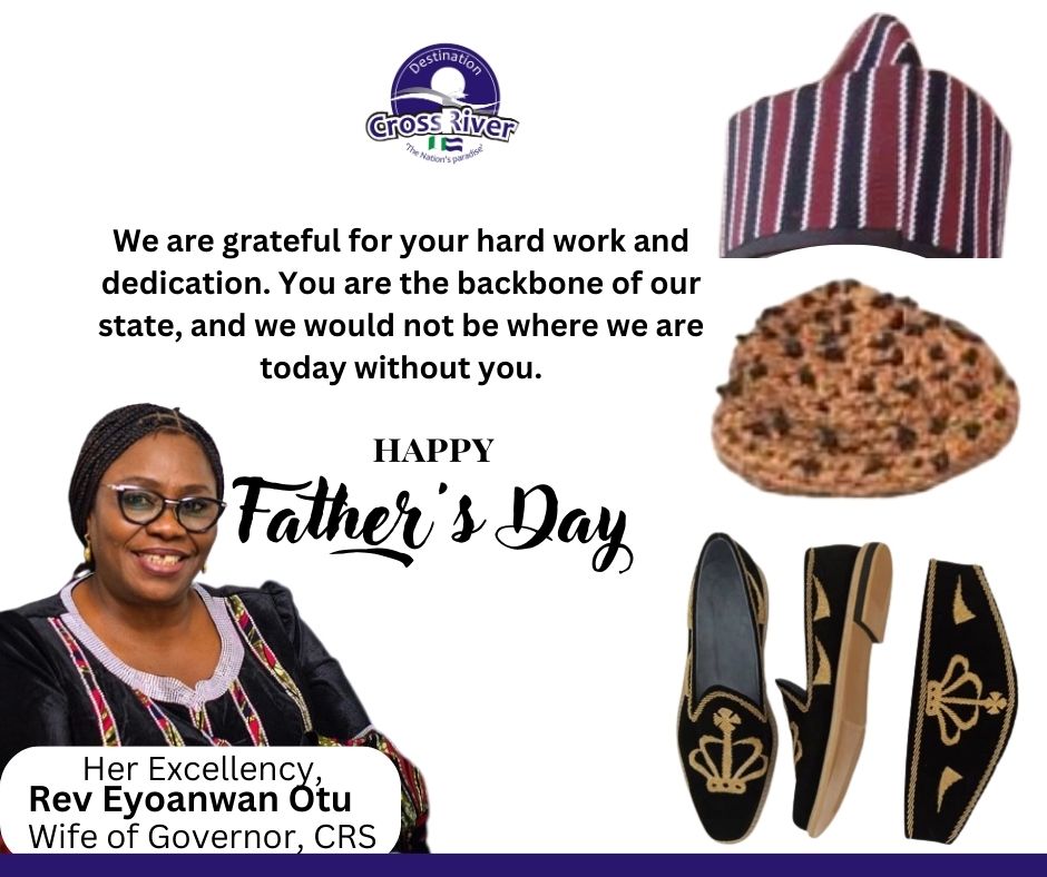 We are grateful for your hardwork and dedication. You are the backbone of our State, and we would not be where we are today without you. Happy father's day.
@Eyoanwanotu 

#FathersDay2023 #fathersdayweekend #FathersDay