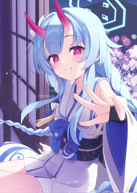 絆ストーリーのチセちゃん不意に先生を落としに来る #ブルアカ