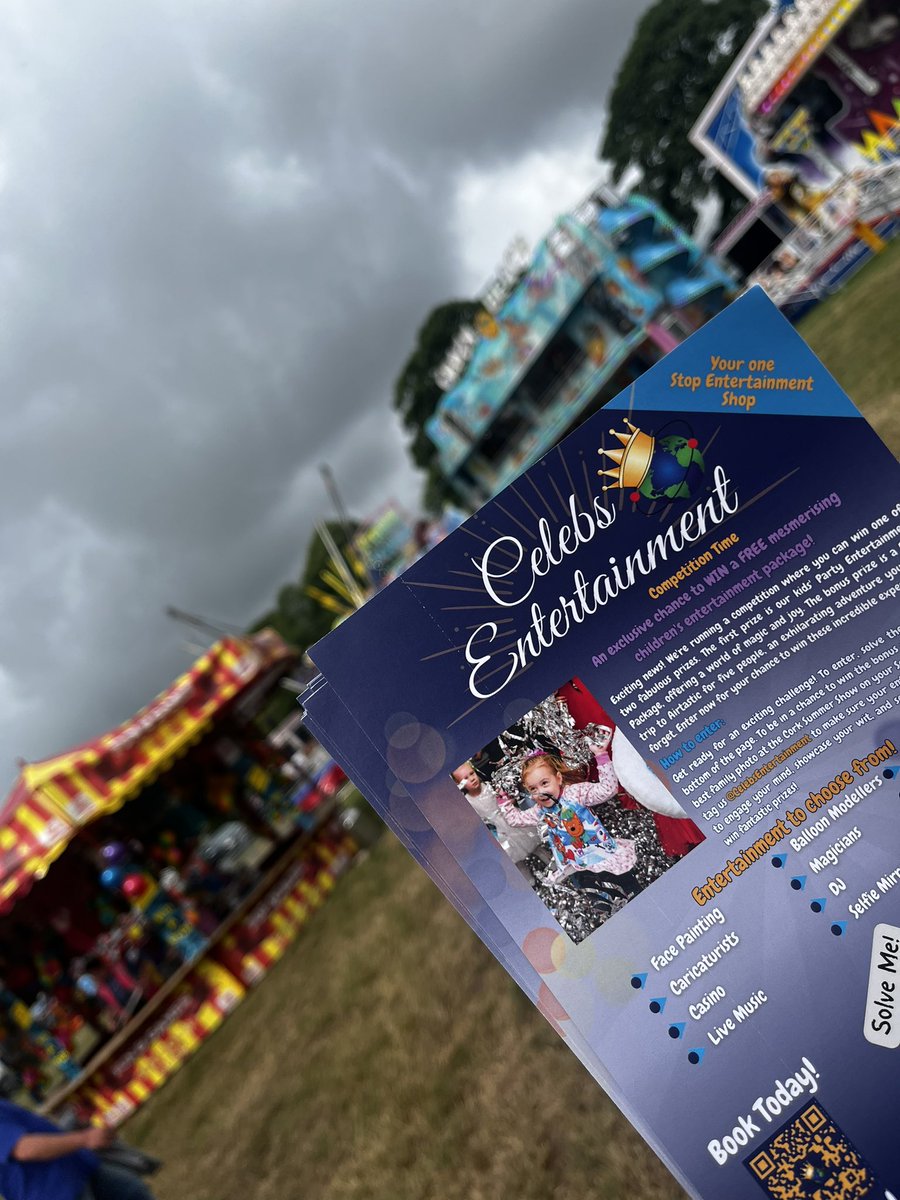 Day 2 at the @CorkSummerShow for the Celebs Entertainment team! Swing by, say hi and enter our amazing competition! Plus, we mayyyyy have a very special guest stopping by fresh from his latest movie premiere... ⚡️