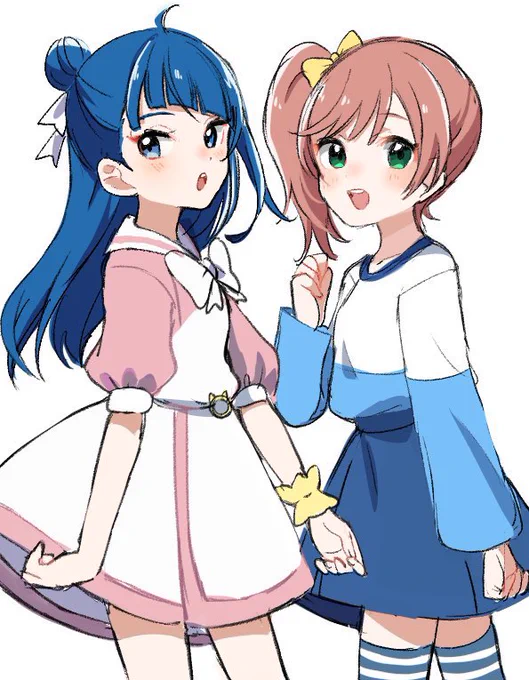 ましろちゃんとソラちゃんが一緒にいる過去絵をまとめてみました(もっとありますが、お気に入りの4枚です)  ちゃんとコンビとしては好きなので