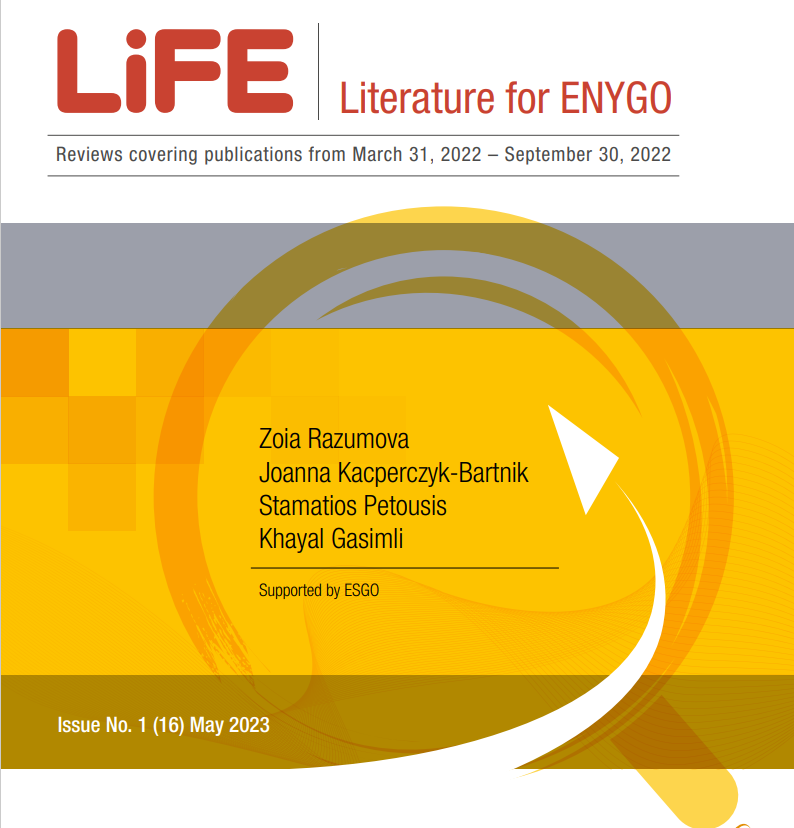 ENYGO_official's tweet photo. Hot off the press!
16th LiFE report has just been published.
Click here to access and share the news with your Colleagues:
https://t.co/C90lPsuqlK 

@ESGO_society @IJGConline @IJGCfellows 
#OvarianCancer #endometrialcancer #uterinecancer #cervicalcancer #gynecologiccancer https://t.co/e6I4GoCpmQ