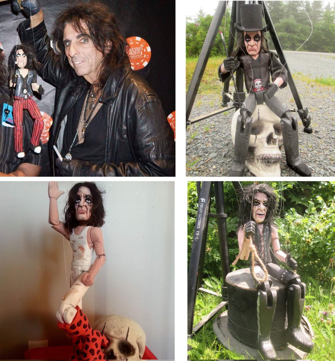 I love carving wooden Alice marionettes, I find it relaxing.@alicecooper @NightswithAlice #ALICE #AliceCooper #shockrock