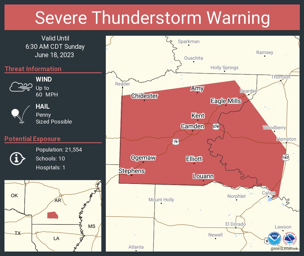 NWS Severe Tstorm on Twitter "Severe Thunderstorm Warning including