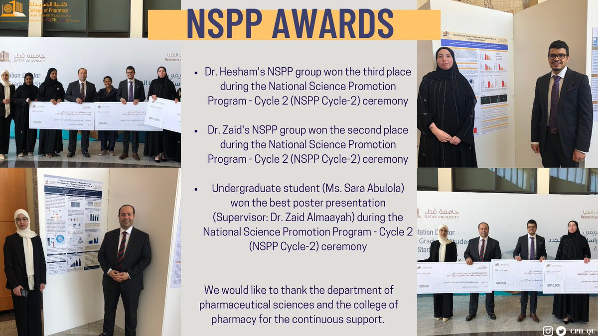 Congratulations to NSPP Awards Winners!
#CPH #pharmacy #StrivingforExcellence_MakingImpact
