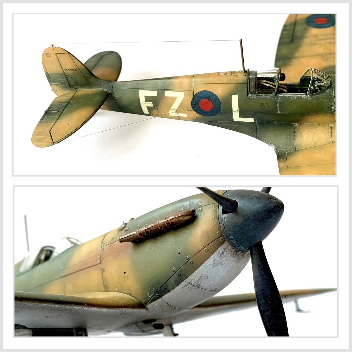 Final photos of this Tamiya 1/48th Spitfire Mk I.
