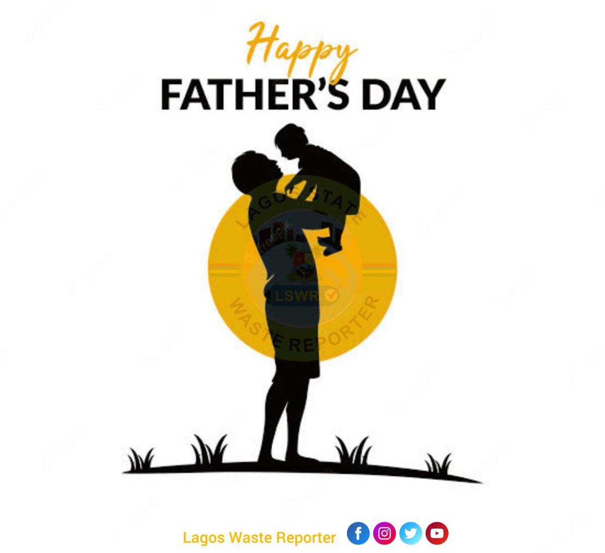 LagosWaste's tweet photo. STRONG FATHERS BUILD STRONGER PLANET- A very happy Father's Day to all the #ClimateDads worldwide.
From all of us @LagosWaste Reporter https://t.co/qK1ypRXeYb