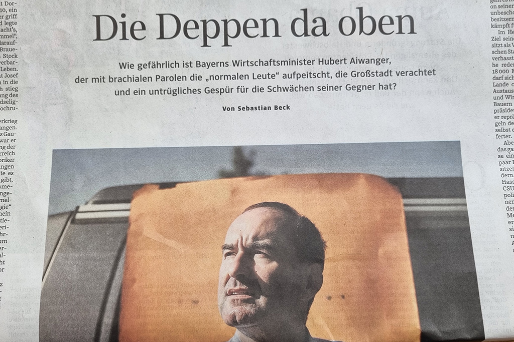 Nein @SZ . Als gebürtiger Niederbayer muss ich dieser Erörterung zu @HubertAiwanger total widersprechen. 1/