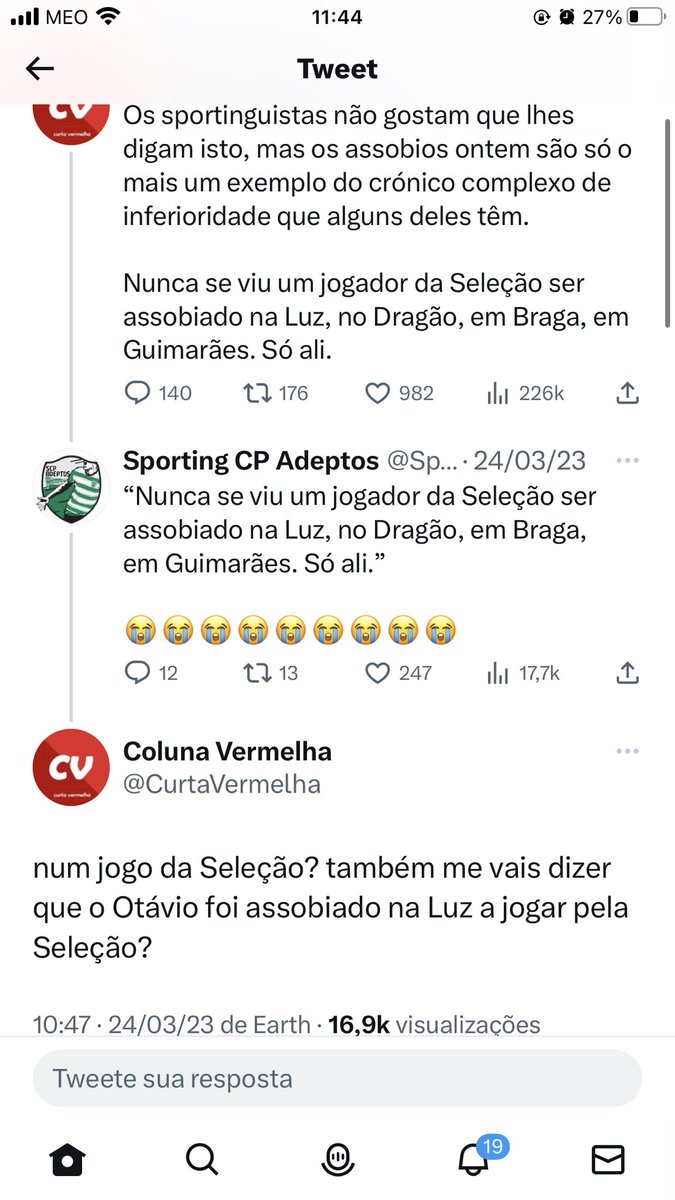 SportingOrgulho's tweet photo. Imagina dizeres isto em Março e acontecer em Junho 😂 Nunca acabem! @CurtaVermelha https://t.co/ogQnVUUym8