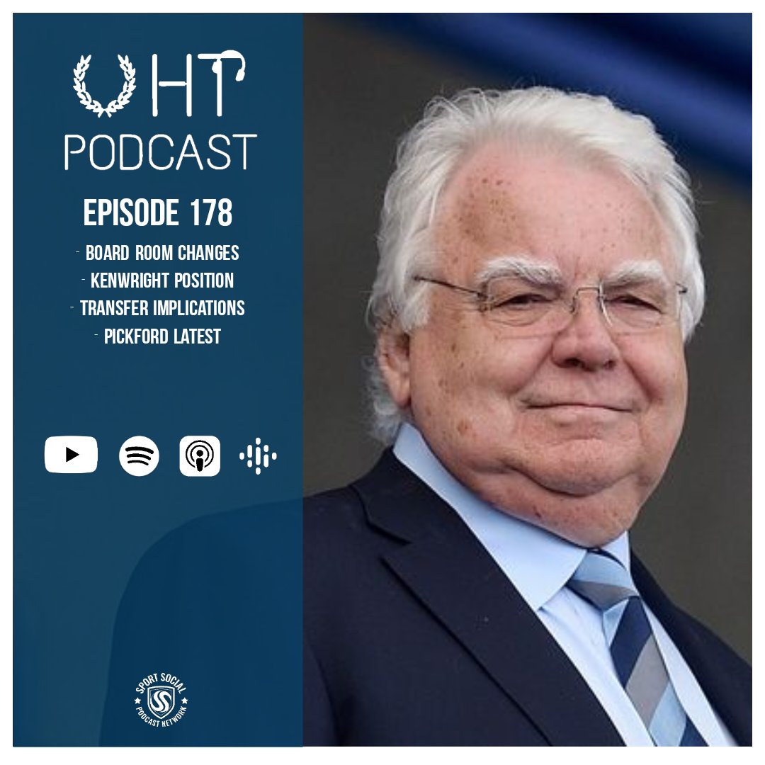 🚨🚨 EPISODE 178 OUT NOW 🚨🚨

@Baines3, @LeePazzini and Pete

🔵 Board Room Changes
🔵 Kenwright Position
🔵 Transfer Implications
🔵 Pickford Latest

🔗 linktr.ee/uhtpodcast

#UHTPodcast #EFC #COYB #Everton