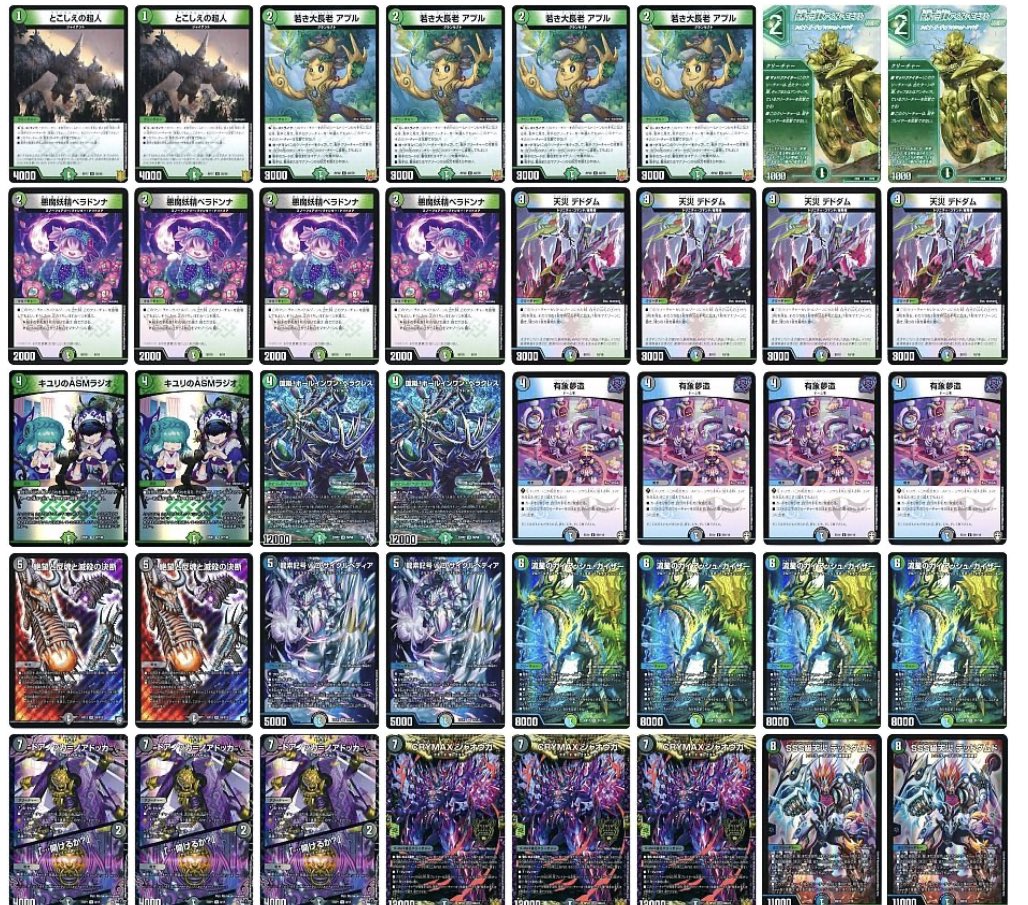 青黒サガループ デュエマ 本格構築 【青黒サガループ】デッキ&二重スリーブ