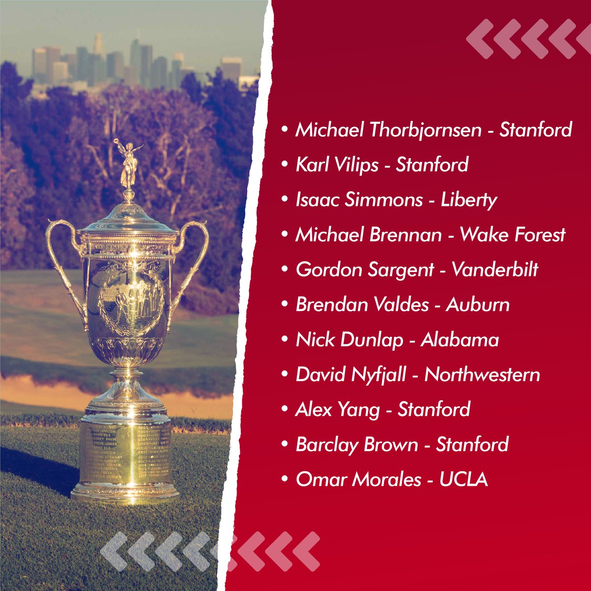 allamerican_edu's tweet photo. 🇺🇸 US OPEN 2023 🇺🇸
Hoy termina la 123 edición del US Open #golf🏌️‍♂️, que se disputa en el prestigioso “ The Los Ángeles Country Club”. 
En esta edición, han participado 11 jugadores de #collegegolf.
¡Os lo contamos todo!👇🏼
#becasgolf #becasusa #ncaa #njcaa #naia #workhard #dreambig https://t.co/oXRPVxwaIo