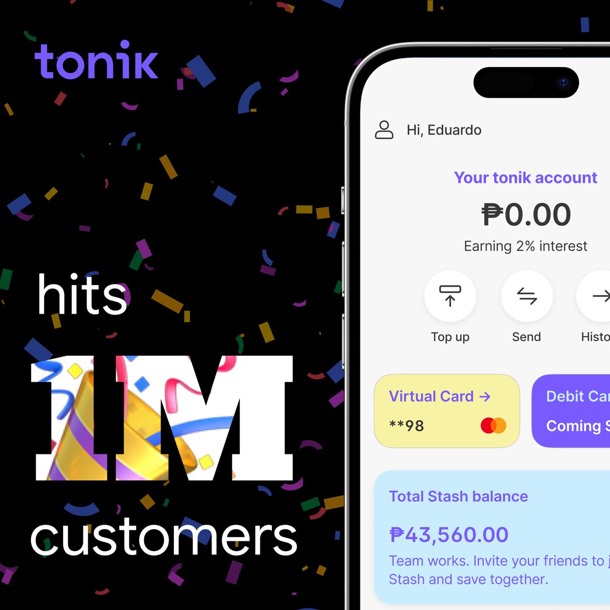 It is officially!
Now I'm providing UX services for 1 million users 🎉

tonikbank.com/news/tonik-hit…

#UX #UXDESIGN #UXD
#uxdesigner
#userinterface
#userexperience
#userinterfacedesign
#userexperiencedesign