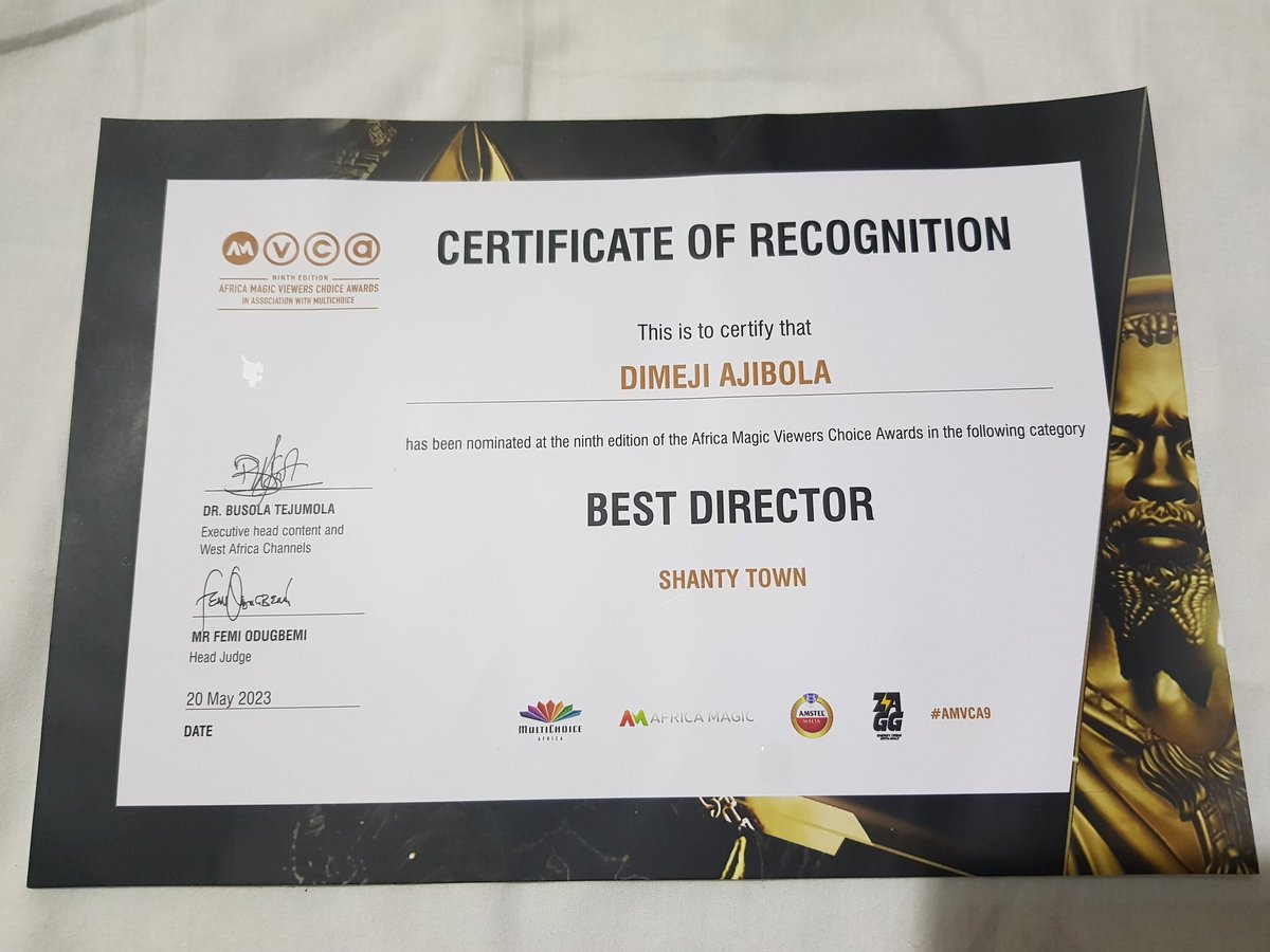 Appreciation to #AMVCA for this milestone recognition.