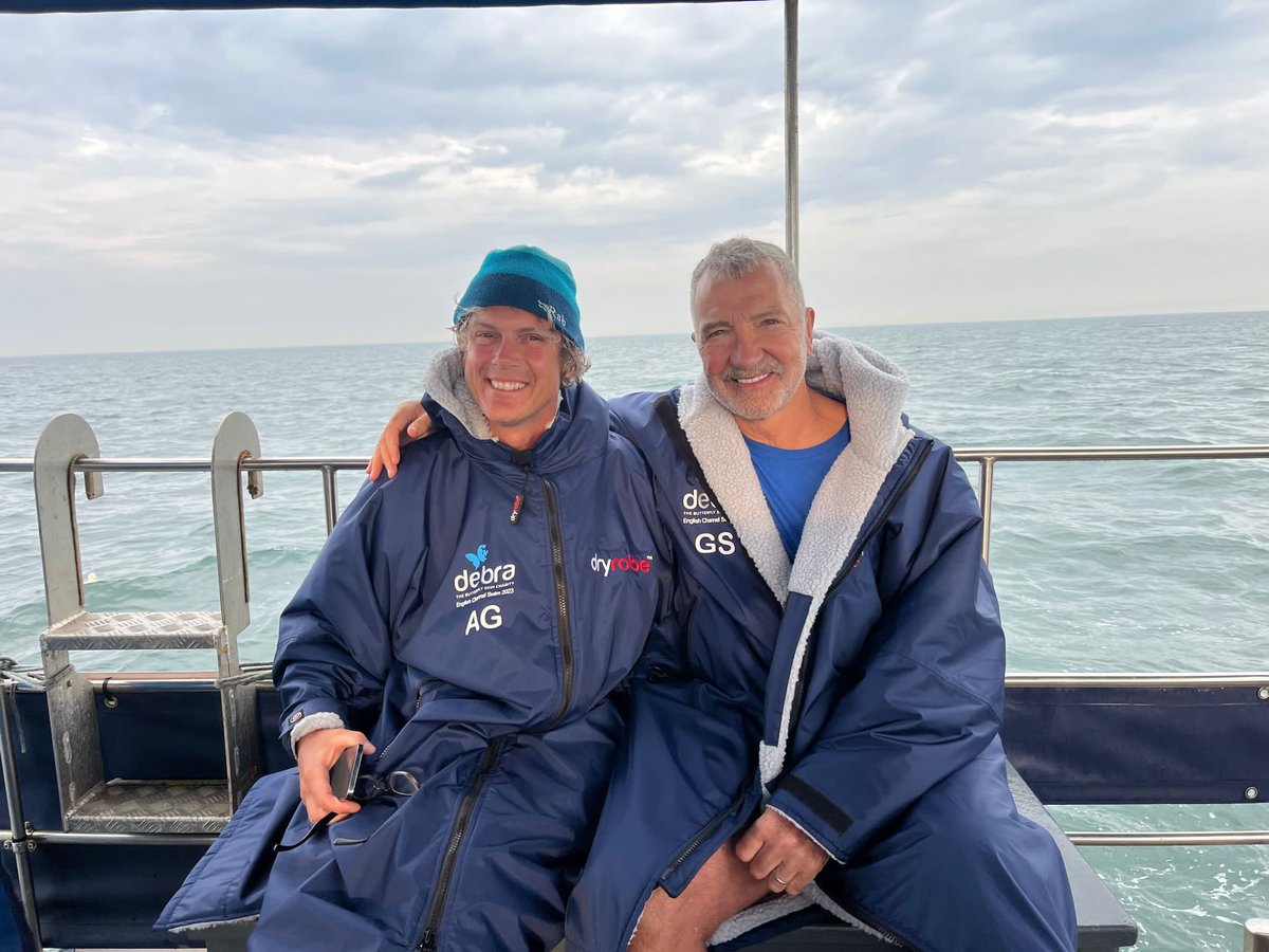 BBCBreakfast's tweet image. They’ve done it 🏊‍♂️🎉

Graeme Souness and the team swimming the Channel have finished in just over 12 hours.

They’ve smashed through £1 million for DEBRA - a charity supporting people living with a painful, blistering skin condition

Special coverage #BBCBreakfast on Monday