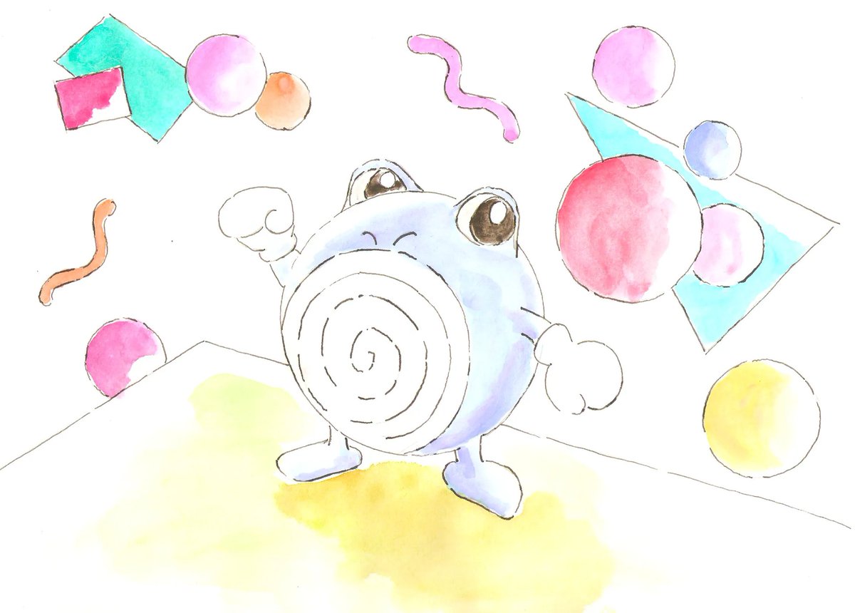 HenshinJosh's tweet photo. More Memphis Style Pokémon! #polywhirl https://t.co/l24eBsFALn