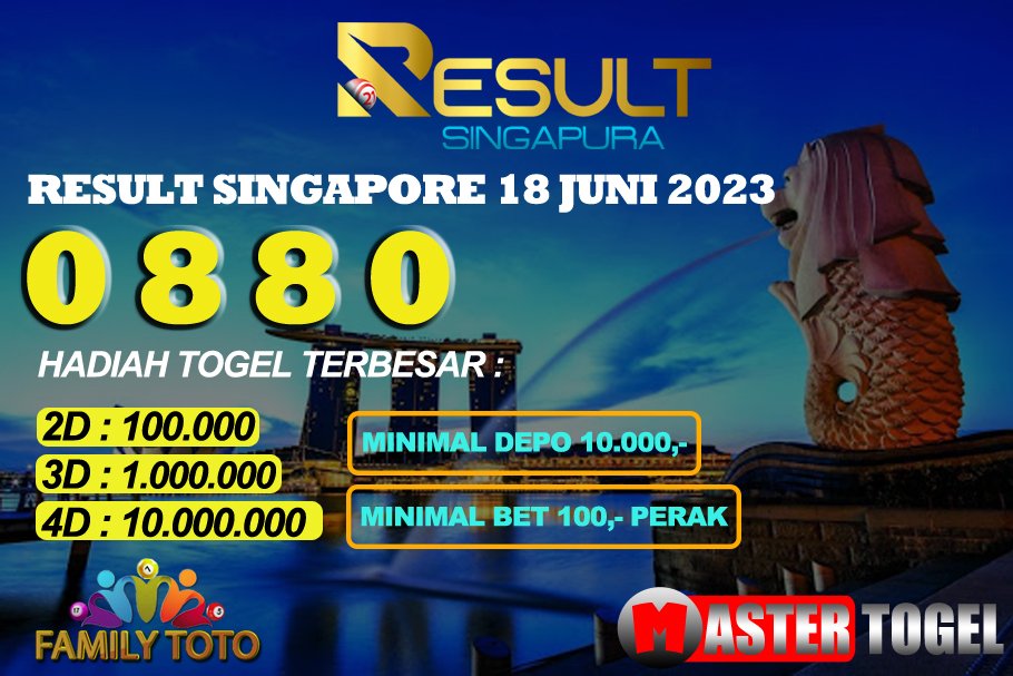 MasterTogelll's tweet photo. RESULT SGP MINGGU 18 JUNI 2023

0 8 8 0 SAH

SELAMAT YANG JACKPOT!

DAFTAR : https://t.co/vlzOgiMnIM

FACEBOOK : https://t.co/fx9wEEYzoD

#MasterTogel #FamilyToto #indo6d #VegasGroup #togel #togelonline #livedrawsgp #singapore #togelsgp #togelsingapore #resultsingapore #resultsgp https://t.co/Rl636YW2I7