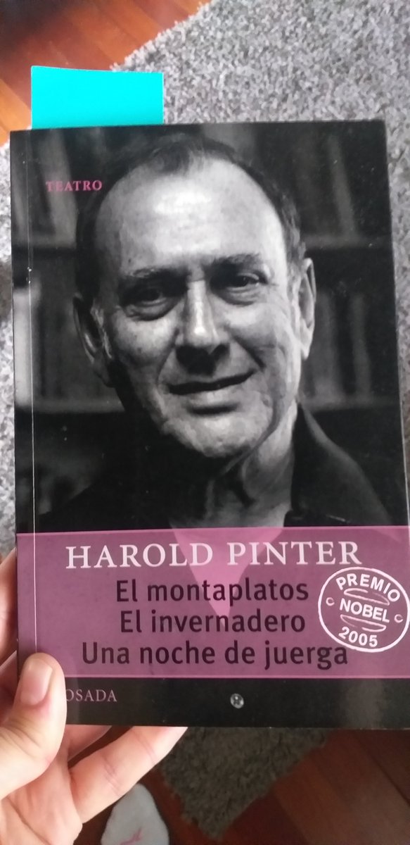 Lecturas de domingo. #Teatro #HaroldPinter