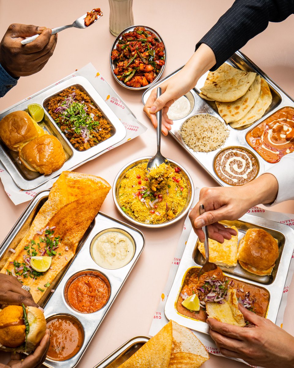 What we love to see: sharing food with friends and family. Our tasty and authentic Mumbai streetfood is best enjoyed family style.