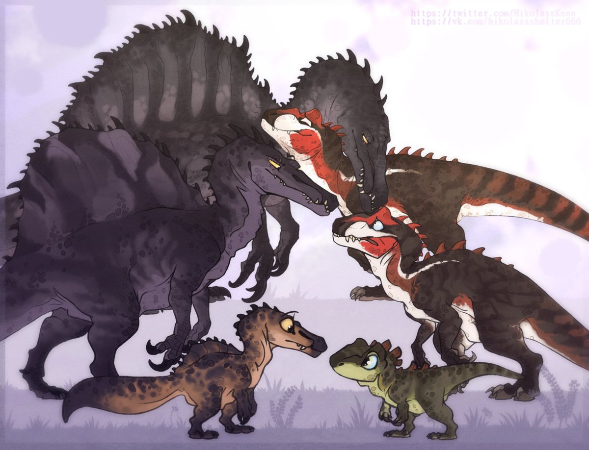 GrowUps\GlowUps of mine and BF's characters.

#Dinosaurs #Dinosaur #Allosaur #Allosaurus #Spinosaurus #Pathoftitans