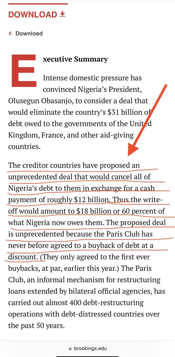 Obasanjo paid $12 billion cash for a loan of $30 billion, getting an unprecedented discount of 60% for Nigeria. 
No country in the world has ever struck that kind of deal with Paris Club before Obasanjo. 

When Obasanjo left office in 2007, $9.5 billion was left in excess crude…