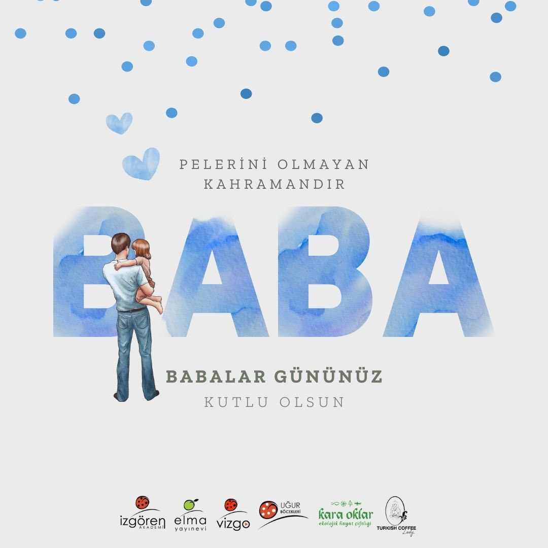 Her anımızda arkamızda duran gizli kahramanlarımız babalarımızın Babalar Günü kutlu olsun. 🥸   #BabalarGünü #VizgoAkademi #İzgörenAkademi #ElmaYayınevi #KaraoklarEkolojikHayatÇiftliği  #İvmeKurumsalGelişim #UğurBöcekleriDerneği #TurkishCoffeeLady