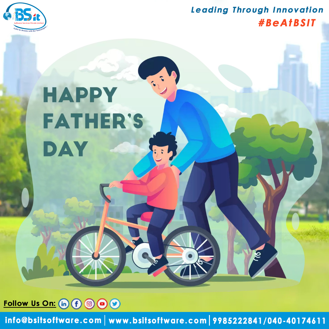 Behind Every Young Boy Who Believes In Himself Is A Father Who Believes In Him First
#bhanuchandargarigela #sharadanenavath #bsitsoftware #bsit #bsitsoftwareservices #BSITSoftware #BSITSoftwarePrivateLimited #BSIT #BeAtBSIT #BSITSoftwareServices #FathersDay #FathersDaySpecial