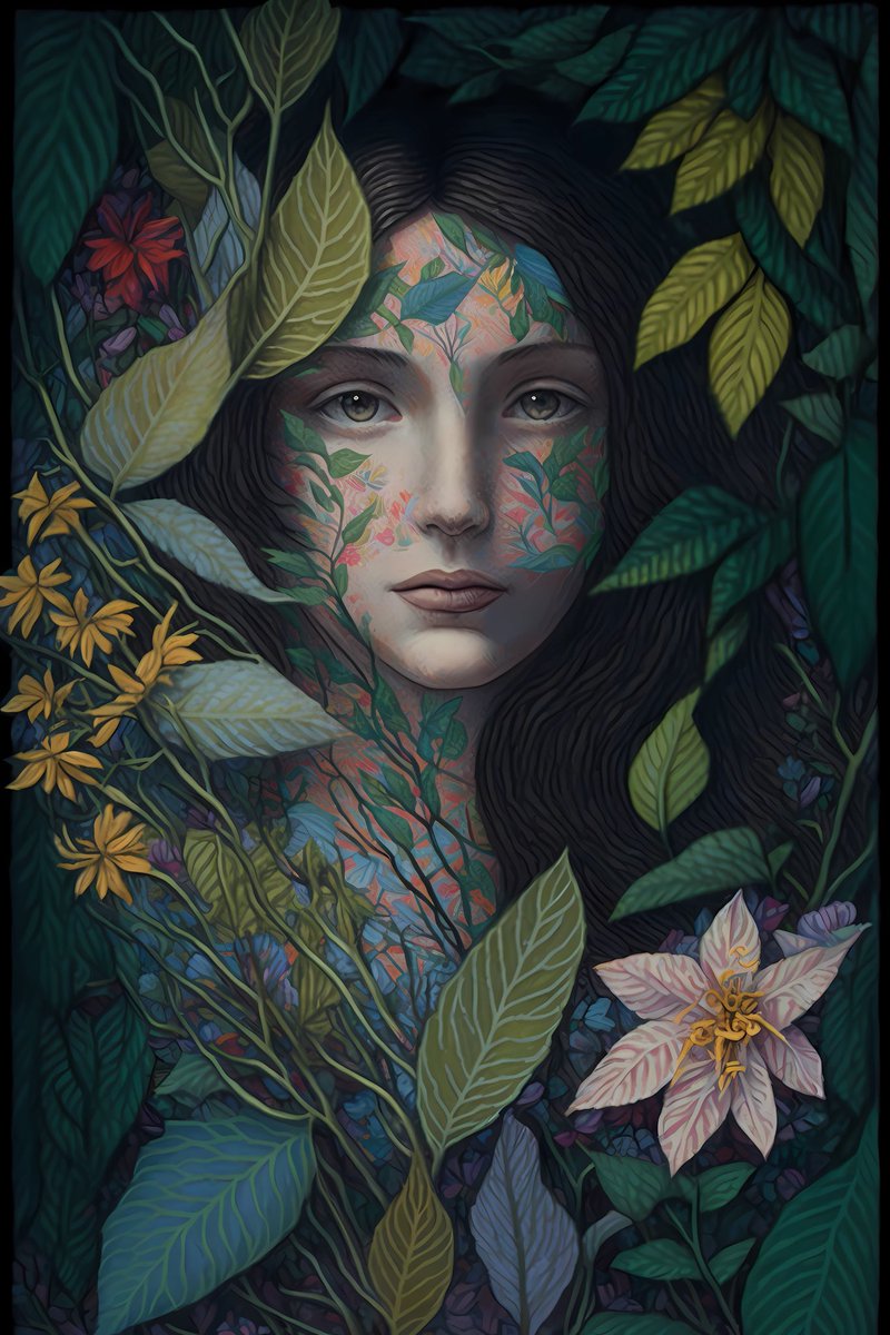 sad_wonderer's tweet photo. “Jennifer” sold 🎈🌸✨ to anonymous collector.
#AIart 
From collection “Under the moon and sun” ✨☀️
Link⬇️ https://t.co/wG4fPAiUTl