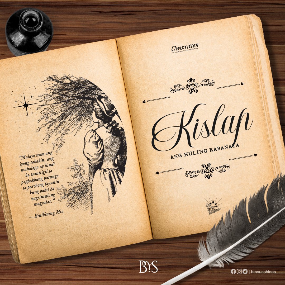 Ang mga hinabing parangal na nagmula sa tinta ng bawat letra, salita, parirala, tauhan, at kabanata ng kaniyang mga likha. Atin itong buksan, namnamin, at mamulat sa liwanag ng kislap na naka-ukit sa pangalan ni Binibining Mia. 📜

#LODSUnwritten
#AngTalambuhayNiBbMia