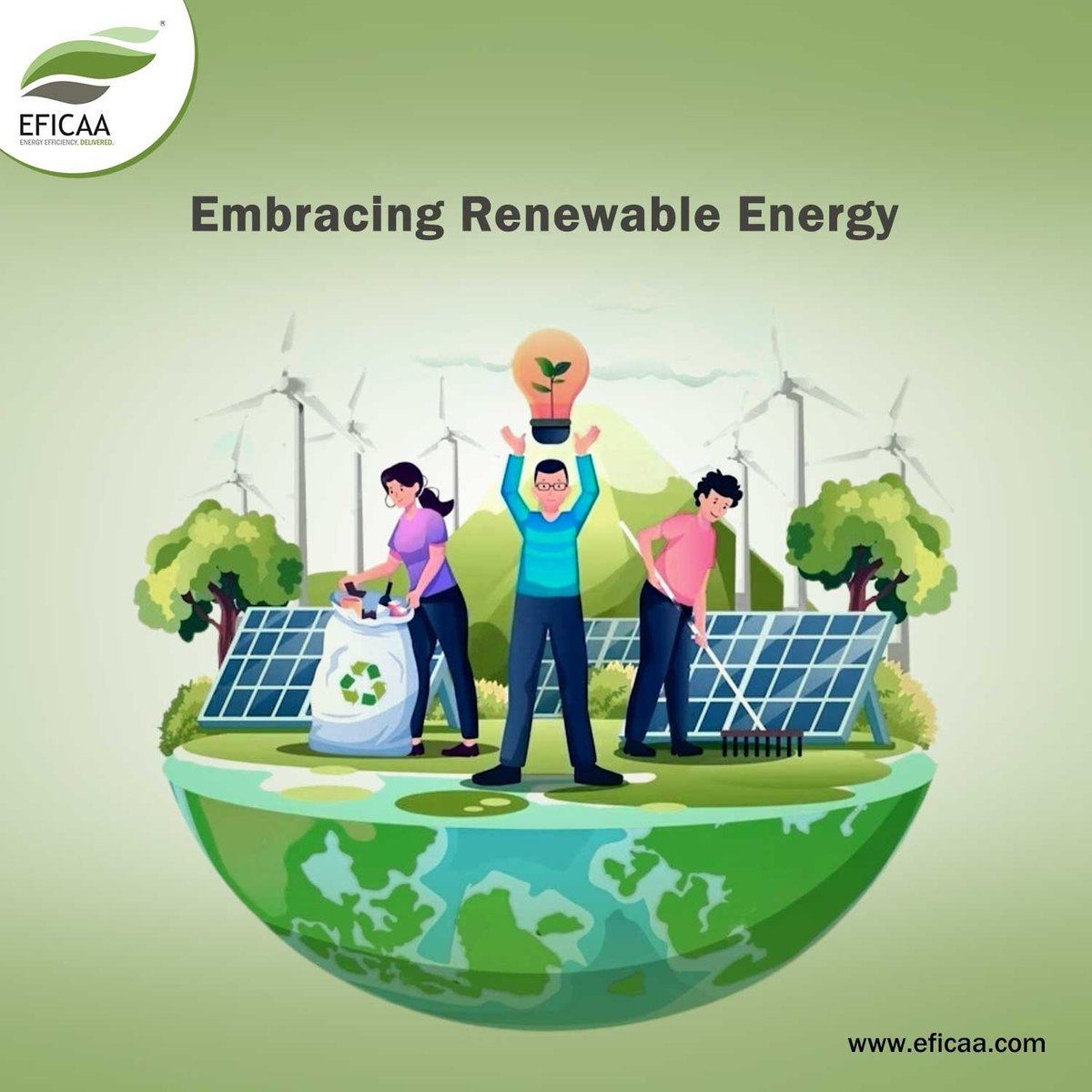 Renewable energy is the key to a sustainable future. Join us as we explore the benefits of solar, wind, and other clean energy sources.

#eficaa #smartsolutions #hyderabad #somajiguda #renewableenergy #sustainablefuture #solarenergy #windpower #cleanenergy #greenerworld