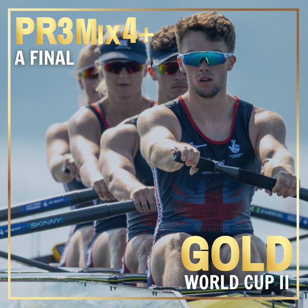 BritishRowing's tweet photo. Never in doubt 👏

Its another World Best Time for the GBRT Para Squad, who finish their race in 06:47.29 ⏱️

Well done to Frankie Allen, Giedre Rakauskaite, Morgan Fice-Noyes, Ed Fuller and Erin Kennedy for another brilliant competition 🔥🏆 https://t.co/IJgoOoA7kt