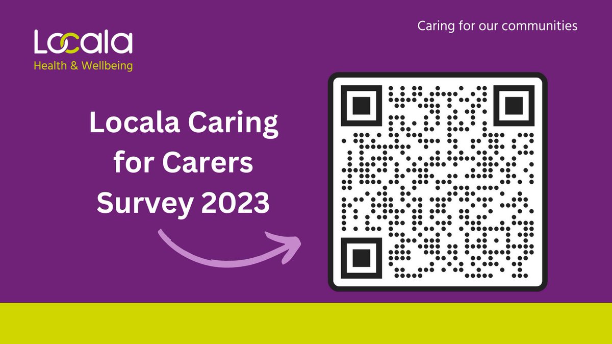 If you know an Unpaid Carer or Young Carer please let them know that Locala Health and Wellbeing are running a survey to find out more about their experiences. Locala will use all feedback to help improve their services: smartsurvey.co.uk/s/caringforcar…